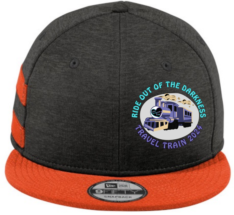 Picture of RIDE Out of the Darkness Striped Flat Bill Snapback Cap